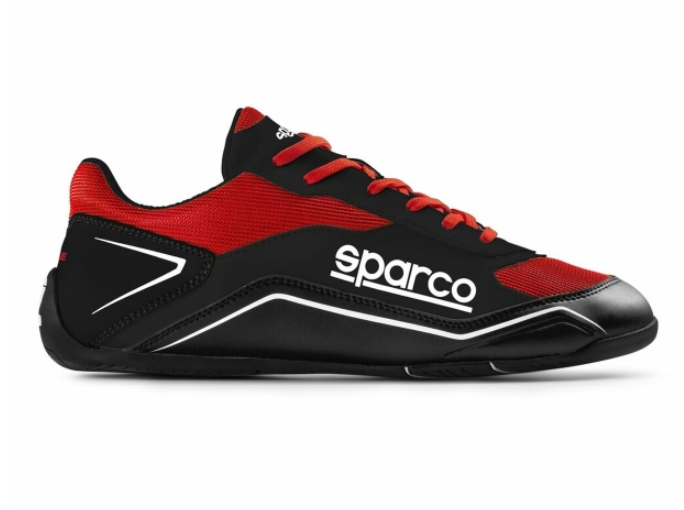 Racing Ankle Boots Sparco S-POLE Black Red 39