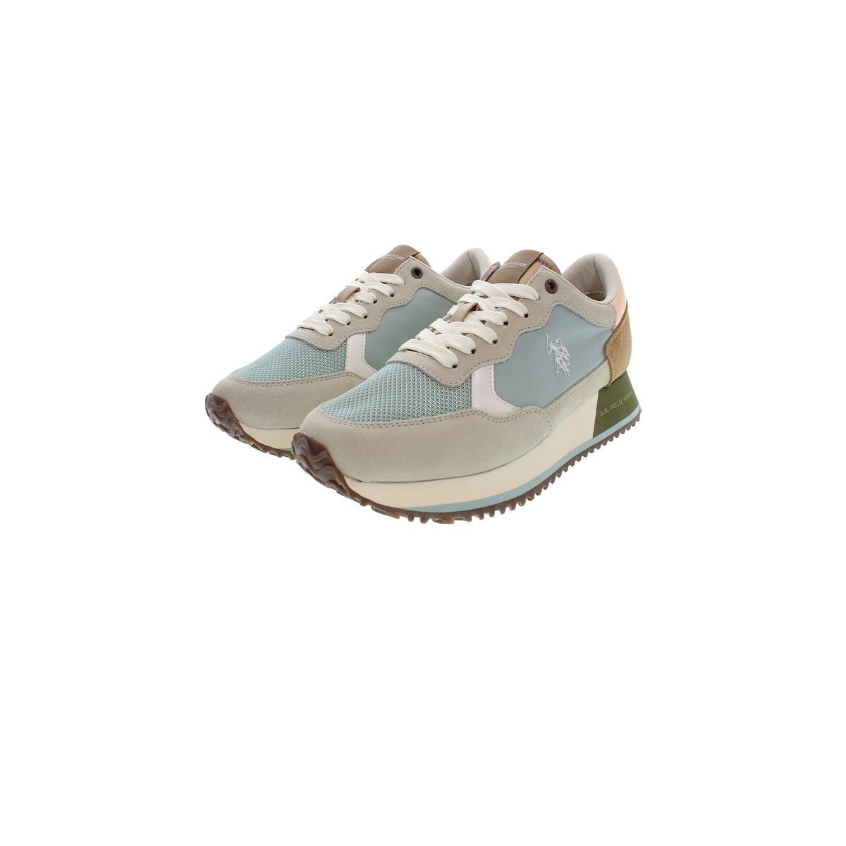 Sports Trainers for Women U.S. Polo Assn. SACHA002 LBE TAN01 Blue 40