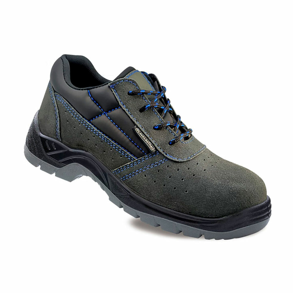 Safety shoes Blackleather Drilled S1P Without metal Suede 40